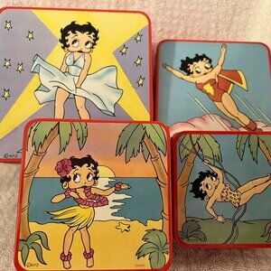 Betty Boop - 4 Stackable Metal Boxes